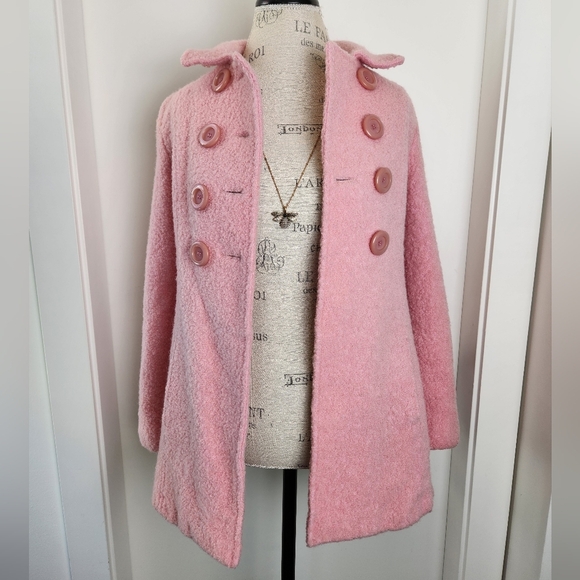 Vintage Pink Double Breasted Peacoat - Picture 10 of 13